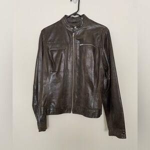 Vintage i.e. Women’s Brown Leather Jacket Size Large